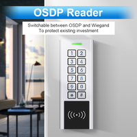 Lecteur RFID NFC de cartes intelligentes avec clavier tactile métallique OSDP 13,56 MHz MF 125 KHz Ev3 DesFire Wiegand pour contrôle d'accès