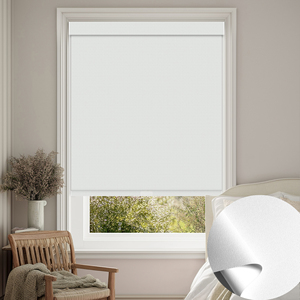 Persianas Enrollables Inalámbricas Personalizadas SAMADHI, Cortina de Diseño Moderno de Poliéster Liso para Ventana - Product Image 1