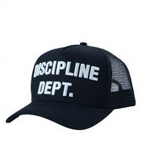 Département de la discipline Casquette de camionneur brodée en tissu mesh, ajustable, unisexe, décontractée, design 6 panneaux - Product Image 1