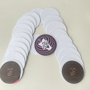 Sous-verre rond ou carré en papier absorbant, dessous de verre pour boisson au café, tapis en papier Design en carton, sous-verre à bière avec impression des deux couleurs - Product Image 4