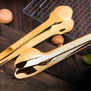 <span class=keywords><strong>Pince</strong></span> à barbecue antiadhésive en acier inoxydable, <span class=keywords><strong>pince</strong></span> à pâtisserie intelligente, accessoires de <span class=keywords><strong>cuisine</strong></span> pour <span class=keywords><strong>viande</strong></span>, or/argent - Product Image 2