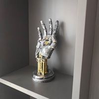 Support de manette de jeu Cyberpunk, main mécanique moulée par injection, support de bureau, décoration artistique pour la maison