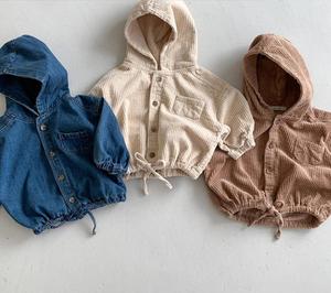 Vestes et vêtements d'extérieur pour bébé en velours côtelé 100% coton, confortables, doux pour la peau, unisexes, séchage rapide, hiver - Product Image 2