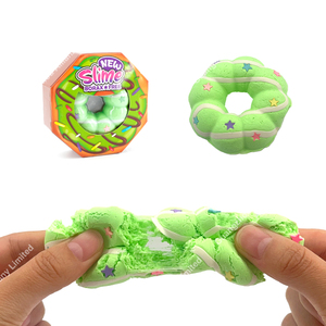 Novelty Borax Free Stretch Pressure Relief Toy Food Pretend Play Cute Soft DIY Donut <b>Slime</b> Squeeze Toy - Product Image 4