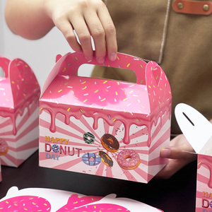 Tùy Chỉnh Dùng Một Lần Cấp Thực Phẩm Donut Bánh <span class=keywords><strong>Container</strong></span> Giấy Nướng Hộp Bao Bì Cho Thực Phẩm Bìa Tùy Chỉnh Thiết Kế Chấp Nhận - Product Image 5