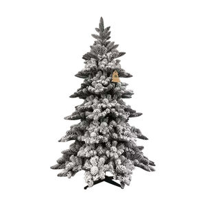 Décorations de Noël artificielles haut de gamme très vendues, <span class=keywords><strong>sapin</strong></span> blanc pré-éclairé à charnières avec support métallique - Product Image 3
