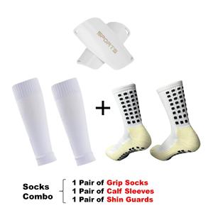 KTS304 OEM Custom Logo Silicone spesso asciugamano squadra calzini da calcio per gli uomini delle donne sport aderenza calzini maniche al polpaccio <span class=keywords><strong>parastinchi</strong></span> - Product Image 4