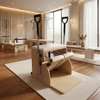 Chaise Wunda de Pilates portable et réglable en bois d'érable GELILAI pour la maison ou le studio - Équipement de yoga et de fitness