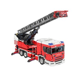 Engineering Series Fire Ladder Truck 17022 Children's Educational Assembly Small Particle Building <b>Blocks</b> Toy - Product Image 1