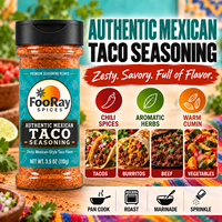 Assaisonnement authentique mexicain pour tacos, marque privée OEM ODM, mélange d'épices pour tacos au bœuf, burritos, nachos, fabricant en gros