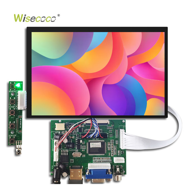 Wisecoco 7 Inch 1280*800 Tft LCD Display LVDS Interface Touch Screen Ips LCD Panel with Controller Board for Projector Tablet