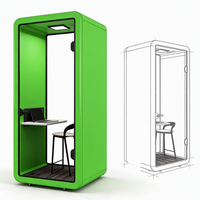 Cabine de bureau moderne modulaire en aluminium pour extérieur, insonorisée, pour salle de sport, bureau, bâtiment, bureau à domicile, réunion, étude