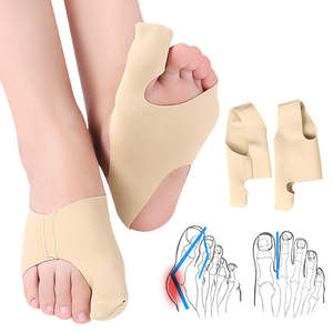 Semelle orthopédique <span class=keywords><strong>Hallux</strong></span> <span class=keywords><strong>Valgus</strong></span> Séparateur d'orteils Lisseur d'orteils Attelle Brace Protector Bunion Corrector Big Toe Cap - Product Image 1