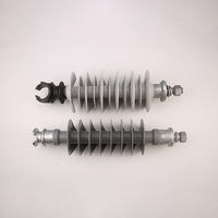 Isolateur de type broche 11kV~330kV, isolateur de type broche vitré avec broche galvanisée pour ligne de distribution aérienne haute tension