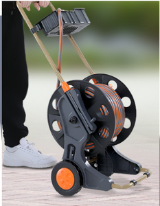 Chariot à enrouleur de <span class=keywords><strong>tuyau</strong></span> d'<span class=keywords><strong>arrosage</strong></span> de jardin portable avec roues - Product Image 4