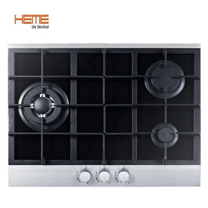 <b>Kitchen</b> Appliances Built-<b>In</b> Tempered Glass 3 Burner Gas Stove With CE Approval - Product Image 1