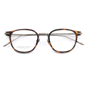 New Quality Model S7002 Unisex Commerce Titanium Acetate Round Fashion Eyeglasses Frames