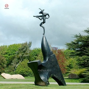 รูปปั้นกระต่ายทองเหลืองสำหรับตกแต่งสวนกลางแจ้งแนวโบราณรูปปั้นกระต่ายสีบรอนซ์เต้นรำรูปปั้นกระต่ายโดย <span class=keywords><strong>Barry</strong></span> flanagan - Product Image 6