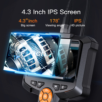 Boroscopio 2026 en Oferta, Pantalla IPS HD de 4.3 Pulgadas, Cable Rígido de 10 Metros, Resistente al Agua, Portátil, para Reparación de Automóviles y Tuberías, 1080p