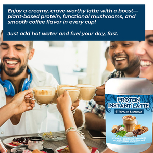 Oem Eiwitrijke Koffie Op Basis Van Proteïne En Superfoods Poeder Kokosmelk Adaptogenen Champignon Oploskoffie Latte Drink - Product Image 5