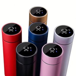 Thermos intelligent en acier inoxydable personnalisé, bouteille d'eau isotherme pour le voyage - Product Image 1