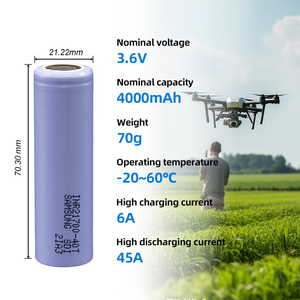 CALH Hochleistungs-Entladungs-Zylinderzelle INR21700-40T 3,7V 4000mAh für Elektrowerkzeuge, UAV-Akkus und Drohnen - Product Image 2