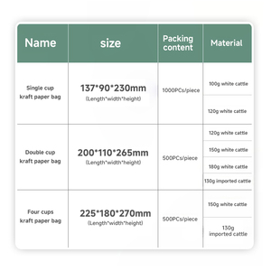 Recyclable Brown White Black Kraft Paper <b>Bag</b> with Handle Food Packaging For Supermarket Shopping And Takeout - Product Image 6