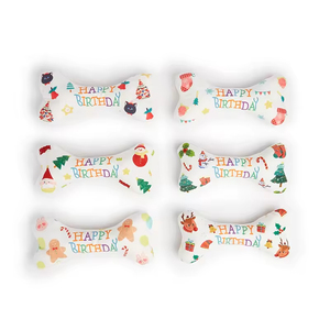Juguetes Masticables para Perros Ecológicos Personalizados al por Mayor, Diseño de Hueso, Dibujos Animados, Lindos, para Cumpleaños, Halloween, Duraderos, de Lujo, con Sonido - Product Image 3