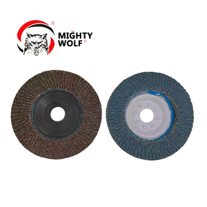 Ingrosso disco con lembo flessibile in resina marrone in alluminio ossido di alluminio in fibra di vetro abrasivo per smerigliatura di metallo - Product Image 6