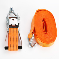 2 pouces 50mm 27 pieds 10000lbs crochet cargo arrimage sangle d'arrimage jaune ceinture personnalisée