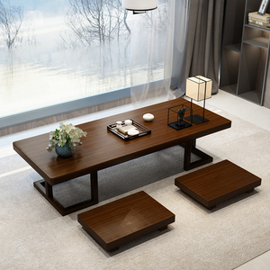 Tavolo lungo tatami in legno massello cinese tavolino da caffè in stile giapponese bovindo olmo tavolo da tè <span class=keywords><strong>Zen</strong></span> - Product Image 1