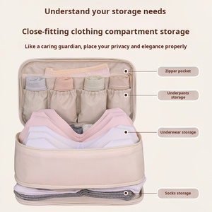 Haute capacité soutien-gorge voyage mallette d'emballage Portable sous-vêtements <span class=keywords><strong>culotte</strong></span> sac de rangement chaussettes multifonction effets organiser pochette sac - Product Image 3