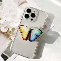 Support de téléphone portable personnalisé populaire, support de téléphone portable papillons en acrylique époxy, vente chaude