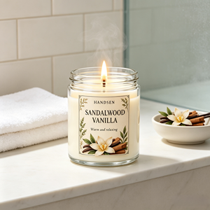 Barattoli in Vetro Trasparente per Candele, Contenitori Vuoti per Creazione Candele Fai-da-Te, 100g 150g 250g 500g, Personalizzazione Opzionale per <span class=keywords><strong>il</strong></span> Tuo Marchio - Product Image 2