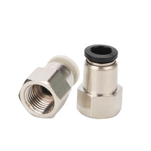 Conector Neumático de Conexión Rápida PCF8-02 con Rosca Interna de Cobre, Tamaños 6-01/10-03/12-04 - Product Image 1