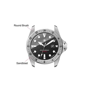 OEM Stylish Steel Case Watch M-ilitary Sport Large Watch With Automatic Movement Applied Switzerland BGW9 Luminous Men Watch