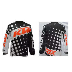 ชุดแข่งจักรยานเสือภูเขาแขนยาวสำหรับผู้ชาย, ชุดแข่งแบบเสื้อที-เชิ๊ตแห้งเร็ว - Product Image 5