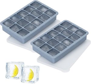 Nouveau Plateau à Glaçons Carrés en Silicone Réutilisable et Portable 15 Cavités avec Clip pour Hôtels, Restaurants et Usage Domestique – Vente Chaude 2025 - Product Image 1