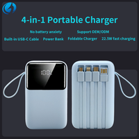 Batterie externe portable ultra-mince Li-Polymère 20000mAh 22.5W à charge rapide, haute capacité, pour l'extérieur, directement de l'usine