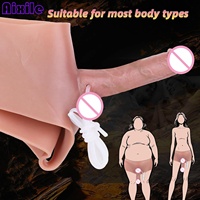 Dildo Realista de Silicona con Correa y Función de Eyaculación, Dildo Usable, Juguete Sexual para Adultos, Estimulación Vaginal del Punto G para Mujeres