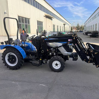Certifié CE Best-seller en Chine Mini tracteur compact 25-50 hp pour l'agriculture et la ferme avec chargeur frontal