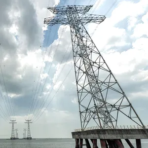 Tour d'angle de ligne de transmission de puissance de poteau 35kv aux fournisseurs de matériel électrique 550kv