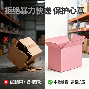 Caja de cartón plegable de 30 mm de grosor, papel corrugado, fácil de almacenar para envíos, logística, comercio electrónico y uso en oficina. - Product Image 4