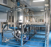 Crème dépilatoire pour le visage, homogénéisateur haute vitesse pour la production automatique de cosmétiques, ligne de production automatique, mélangeurs sous vide homogénéisants