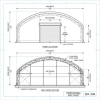 Prefab Fabric Salt Dome Building Bright White Membrane Large Span