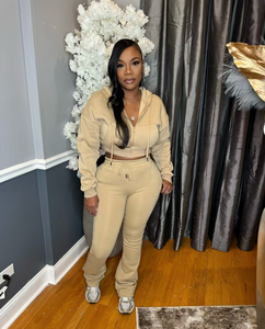 Ventes en gros de survêtements pour femmes de haute qualité, couleur unie, style <span class=keywords><strong>simple</strong></span>, décontracté, sport, deux pièces - Product Image 2