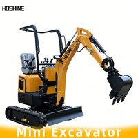 Mini-excavatrice, micro-excavatrice sur chenilles, excavatrice hydraulique compacte, excavatrice hydraulique d'occasion, nouvelle machine d'excavation