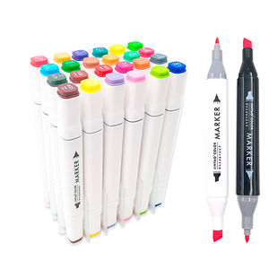 Impression de logo personnalisé Ensemble de marqueurs permanents à double pointe en plastique PP - Product Image 3
