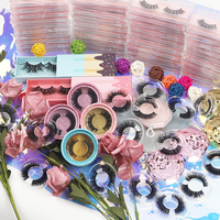 Faux-cils en acrylique rose naturel bratz, pièces, avec paquets personnalisés, extensions de cils en vison, étuis papillon