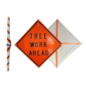 Control de tráfico temporal Señales de Seguridad de Tráfico Tree Work Ahead <span class=keywords><strong>Sign</strong></span> - Product Image 4